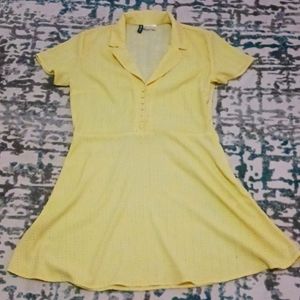 H&M DIVIDED dress yellow medium